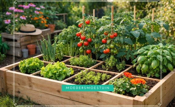 Moestuinbak moestuinieren
